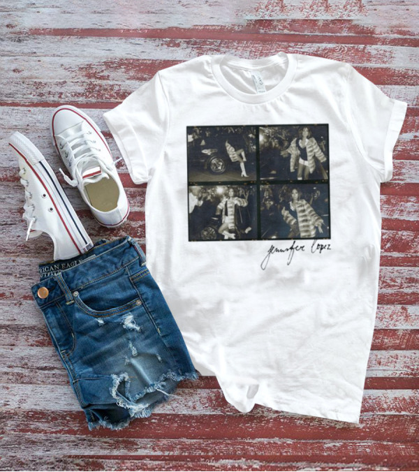 Jennifer Lopez Photo Collage With Signature T-Shirt