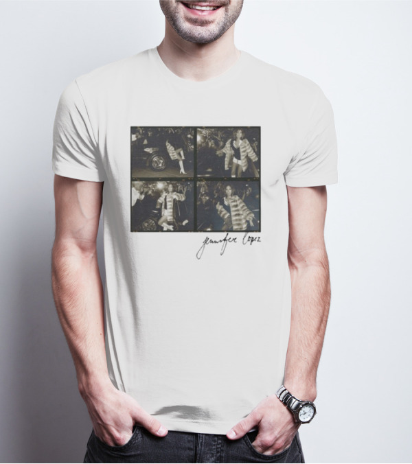 Jennifer Lopez Photo Collage With Signature T-Shirt