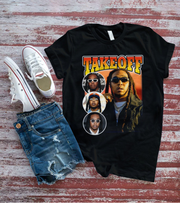 Takeoff Migos Rapper Tribute Collage T-Shirt