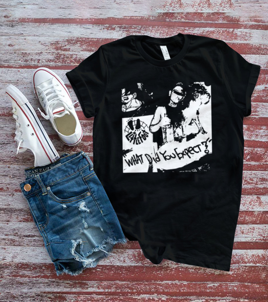 Little Foot What Did You Expect Comic Style Monochrome T-Shirt