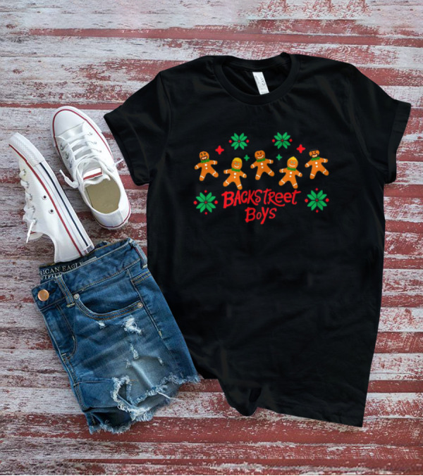 Backstreet Boys BSB X-Mas Gingerbread Cookie Holiday T-Shirt
