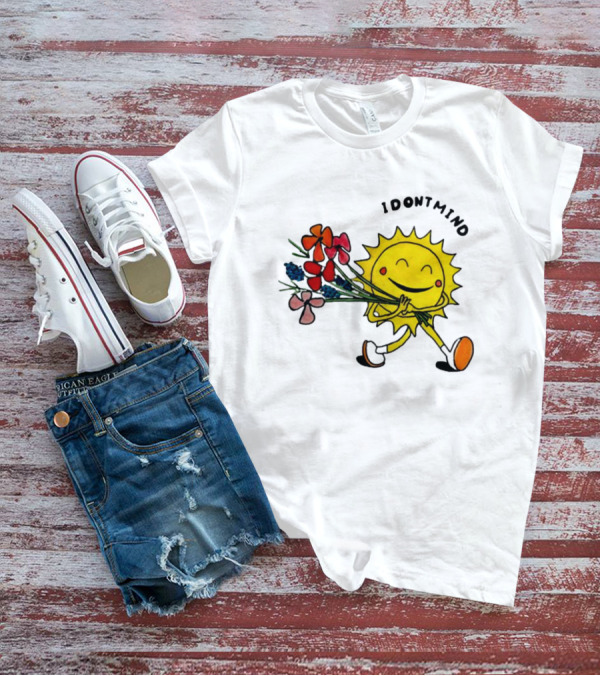 Idontmind Sunshine Carrying Colorful Flowers T-Shirt