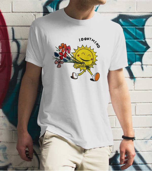 Idontmind Sunshine Carrying Colorful Flowers T-Shirt