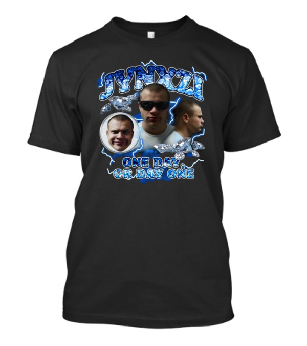 Jynxzi One Day Or Day One Blue Lightning Diamond T-Shirt