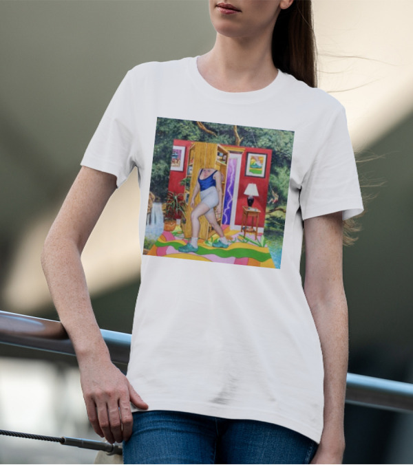 Light Moving Time Surreal Tropical Interior Scene T-Shirt