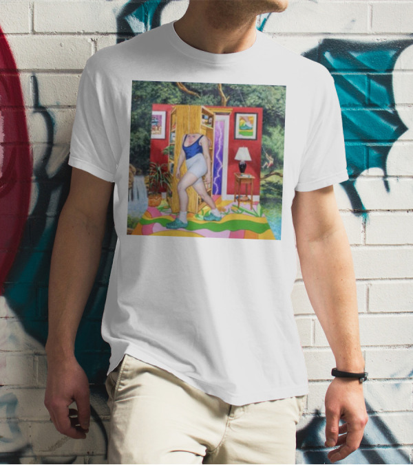 Light Moving Time Surreal Tropical Interior Scene T-Shirt