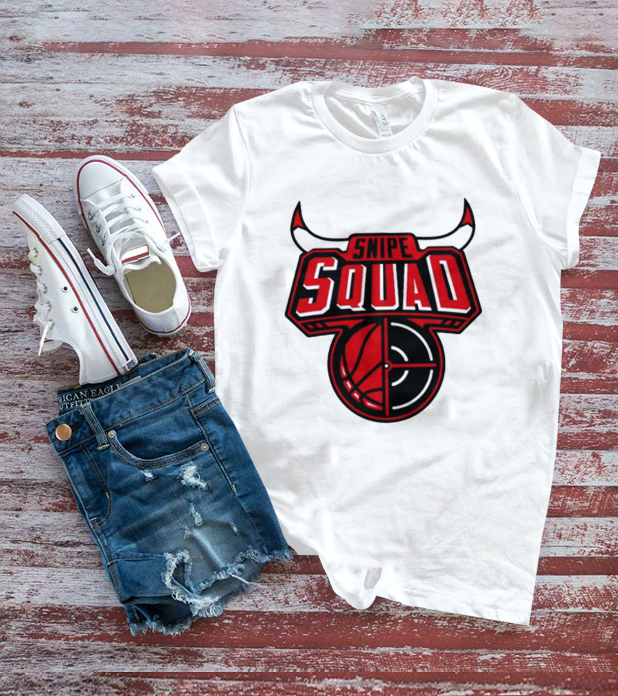 Snipe Squad Bulls Basketball Target T-Shirt