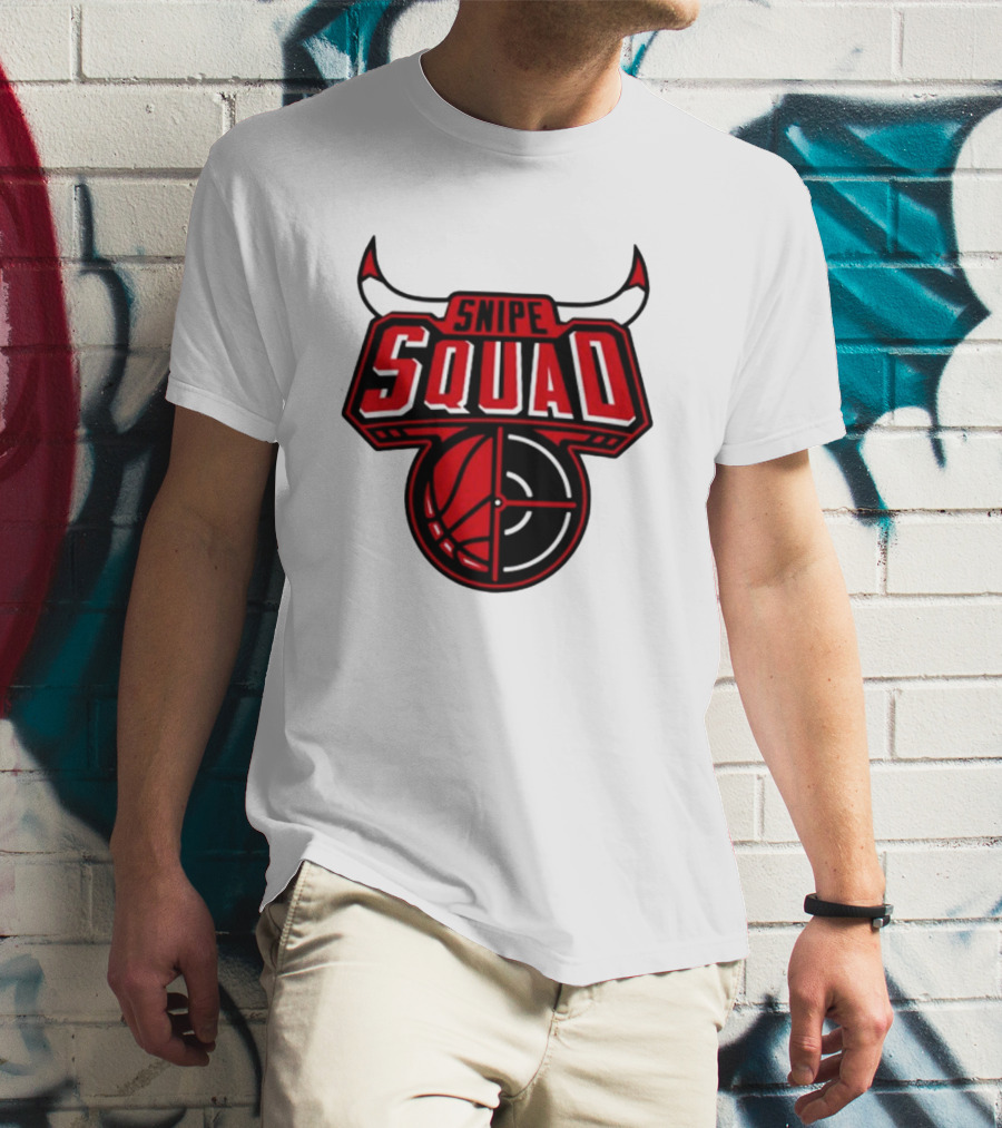 Snipe Squad Bulls Basketball Target T-Shirt