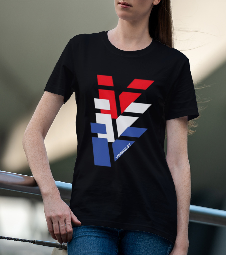 Verhulst V Red White Blue T-Shirt
