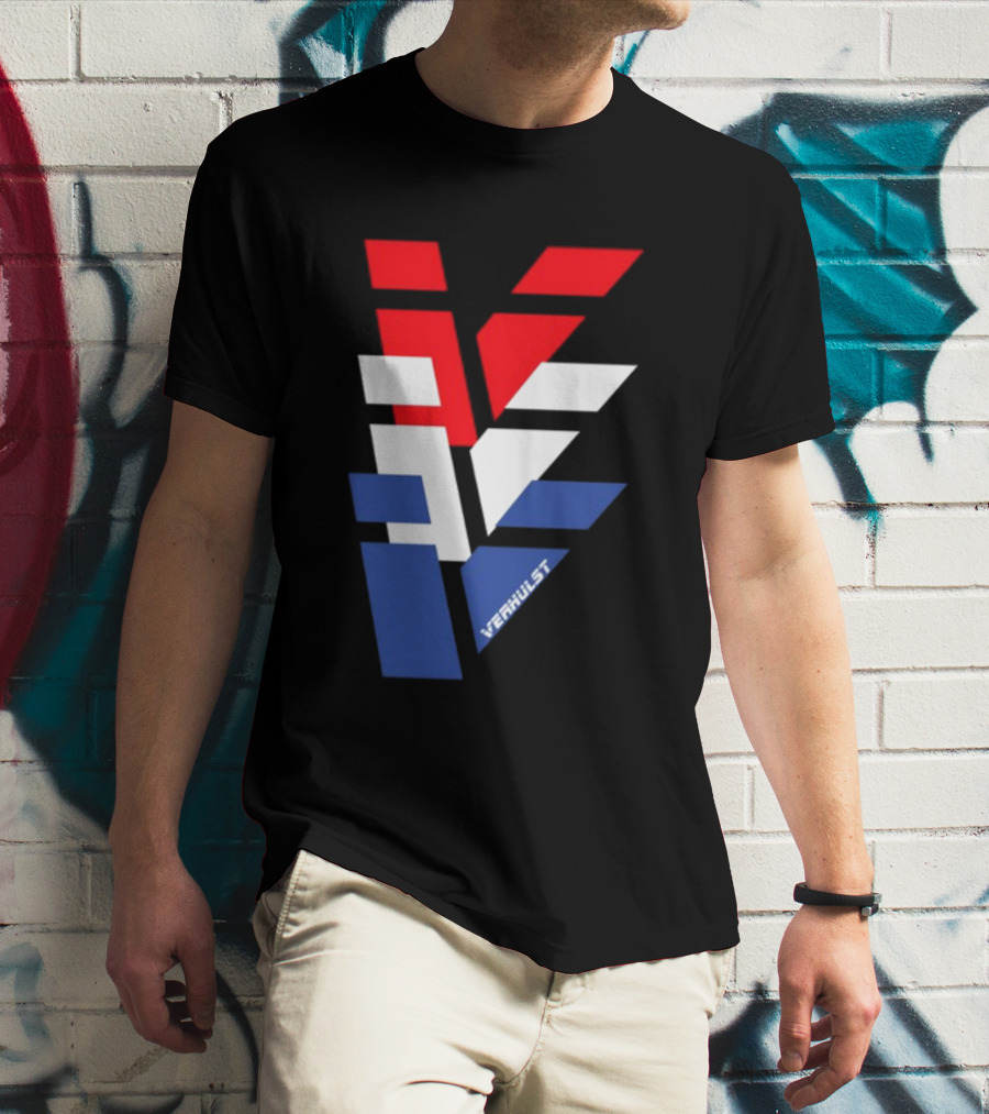 Verhulst V Red White Blue T-Shirt