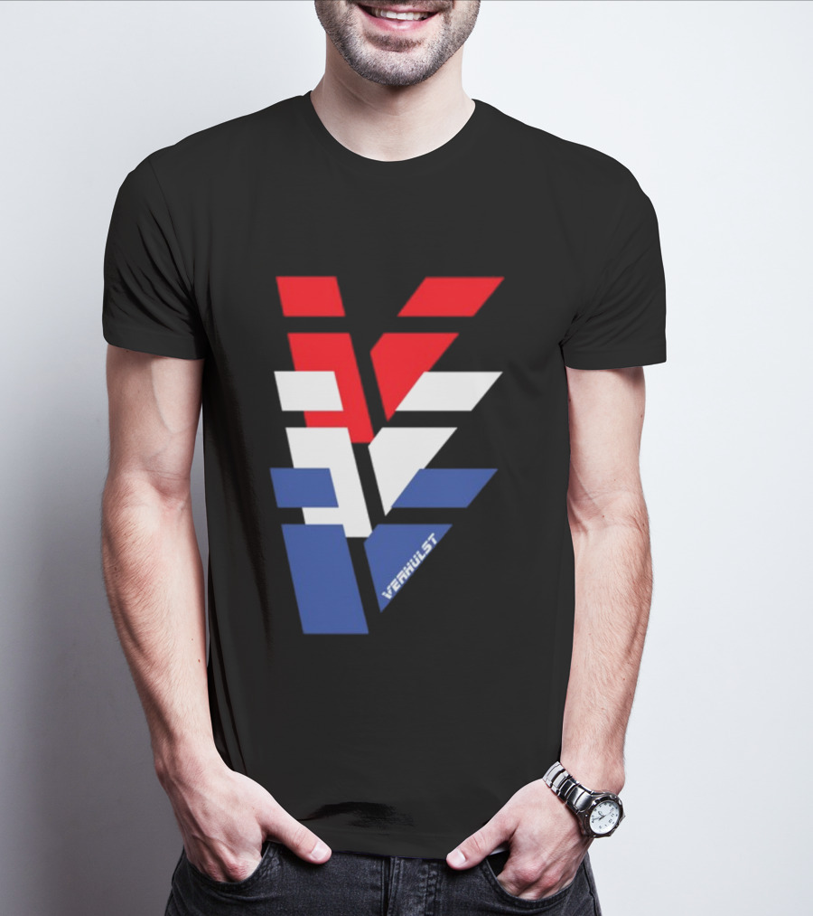 Verhulst V Red White Blue T-Shirt