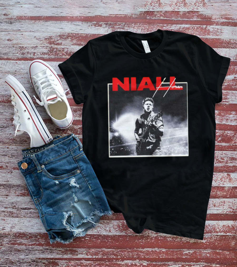 Niall Horan Black And White Concert Performance T-Shirt
