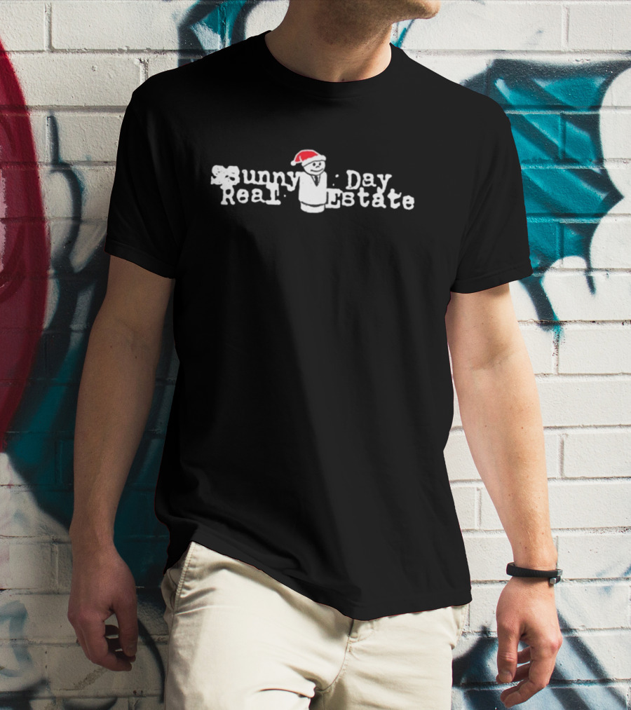 Sunny Day Real Estate Holiday Diary Santa Hat T-Shirt