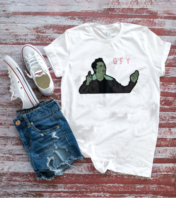 Elon Musk GFY Iconic Gesture Satirical Meme T-Shirt