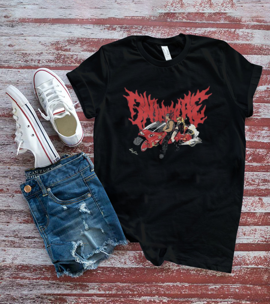 Dashiexp Road Warrior Cyberpunk Motorcycle Duo Adventure T-Shirt
