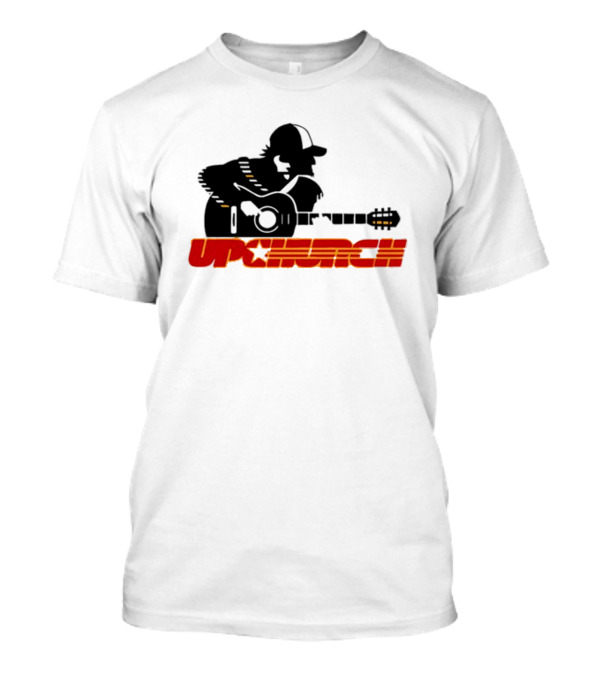 Upchurch Yellow Black Red Silhouette Guitar Player T-Shirt