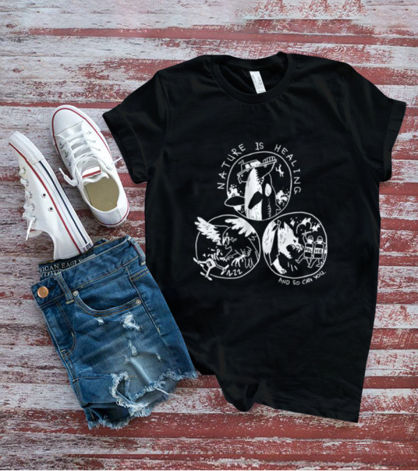 Nature Is Healing With Surreal Animal Revival And Chaos T-Shirt