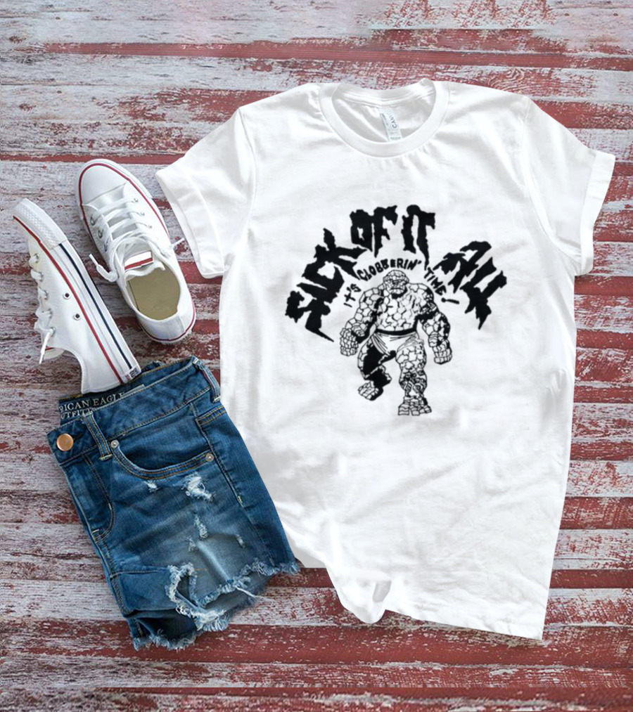 Sick Of It All It's Clobberin' Time The Thing Comic T-Shirt