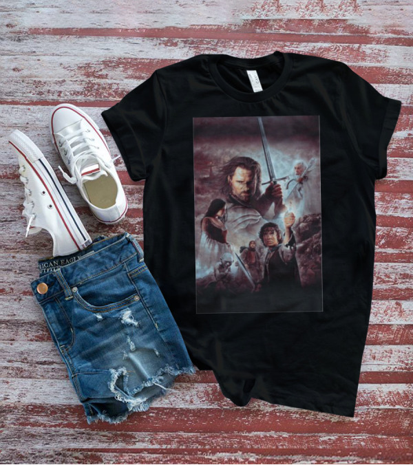 The Lord Of The Rings The Return Of The King Aragorn Frodo Gandalf Movie T-Shirt