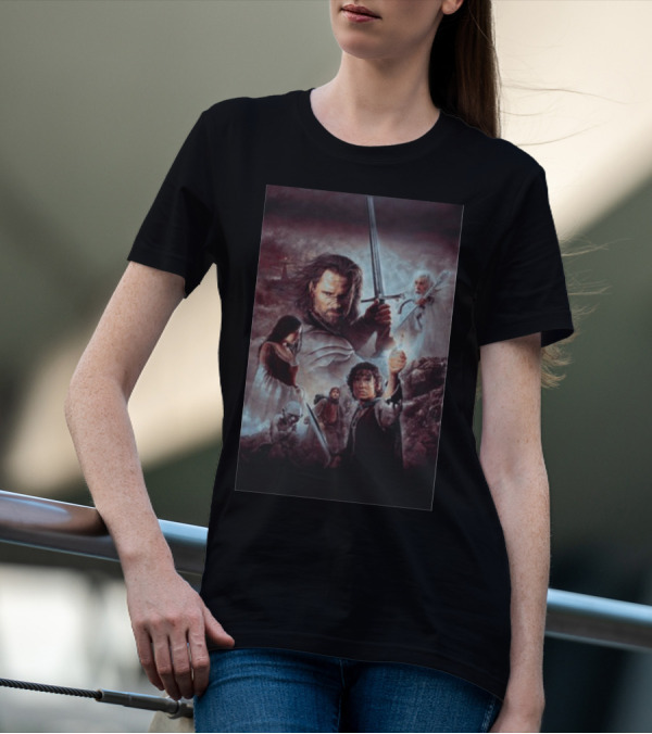 The Lord Of The Rings The Return Of The King Aragorn Frodo Gandalf Movie T-Shirt