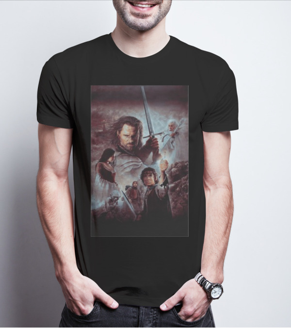 The Lord Of The Rings The Return Of The King Aragorn Frodo Gandalf Movie T-Shirt