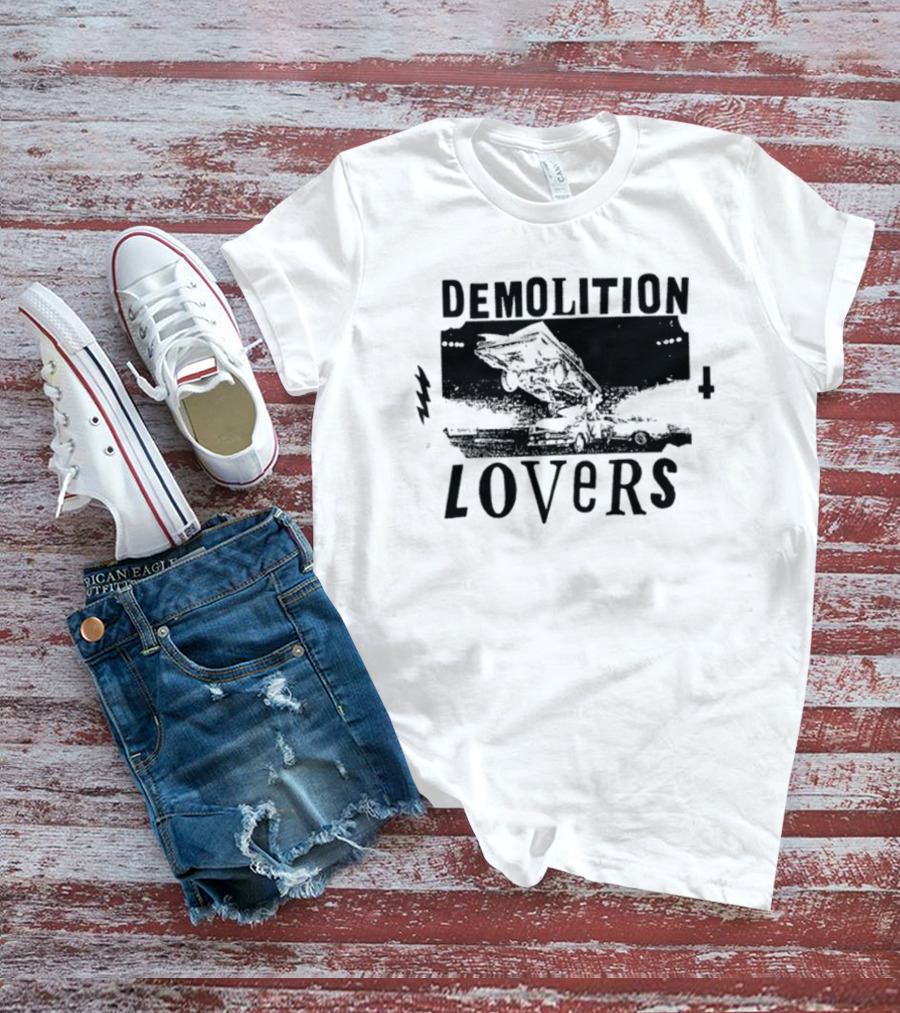 Catchinglizards Demolition Lovers Car Crash Scene T-Shirt