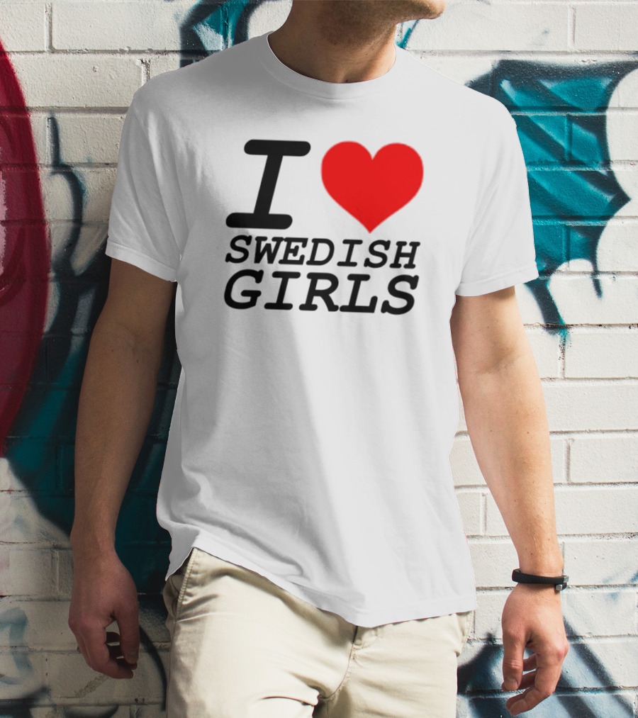 Pippin I Heart Swedish Girls T-Shirt
