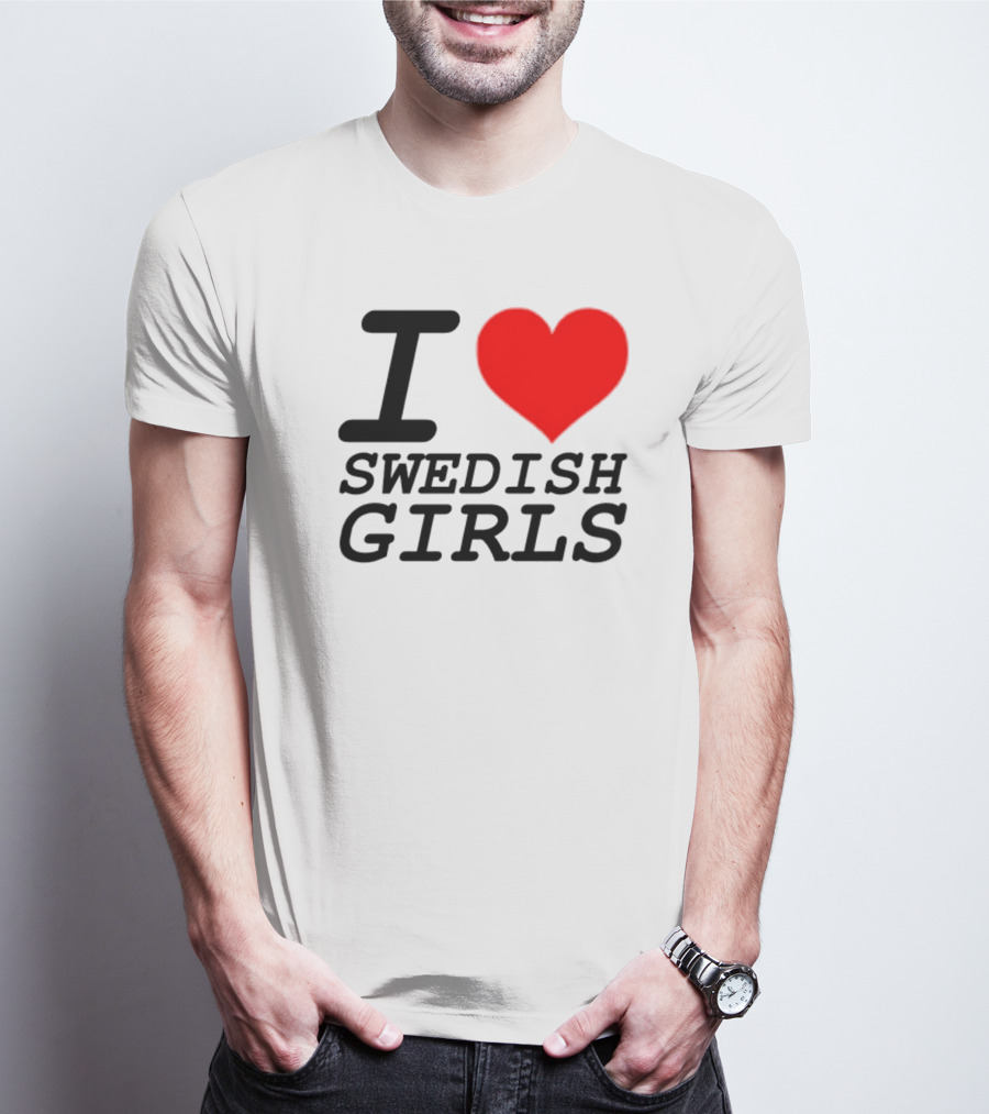 Pippin I Heart Swedish Girls T-Shirt