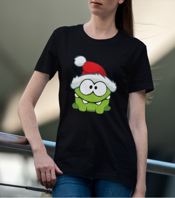 Santa Hat Om Nom T-Shirt