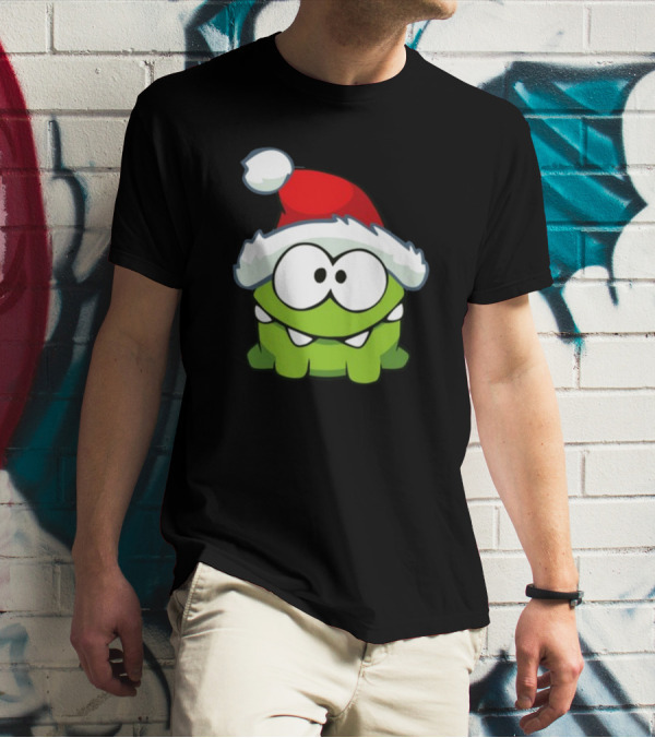 Santa Hat Om Nom T-Shirt