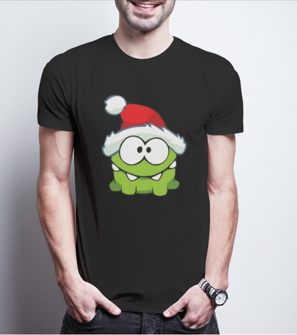 Santa Hat Om Nom T-Shirt