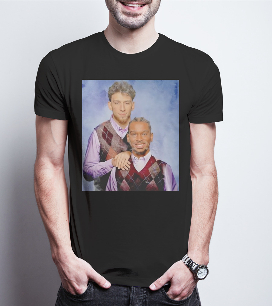 Chet Holmgren Shai Gilgeous Family Portrait Stepbrothers Sweater Look T-Shirt