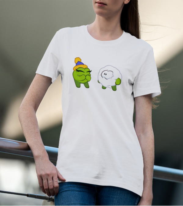 Cut The Rope Om Nom Winter With Snowball Character T-Shirt