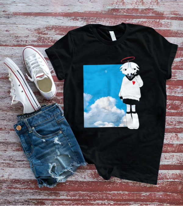 ChewChewer Loving Sky Cute Angel Halo Heart Clouds T-Shirt