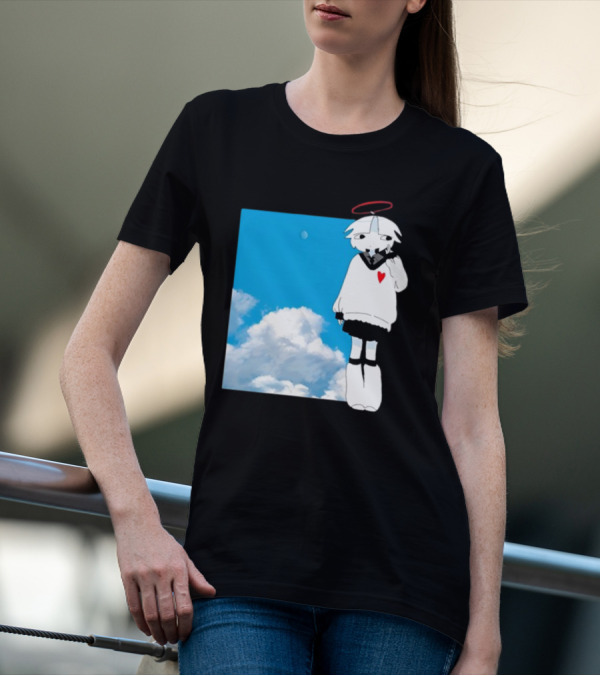 ChewChewer Loving Sky Cute Angel Halo Heart Clouds T-Shirt