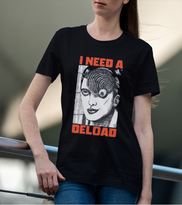I Need A Deload Spiral Horror Comic T-Shirt