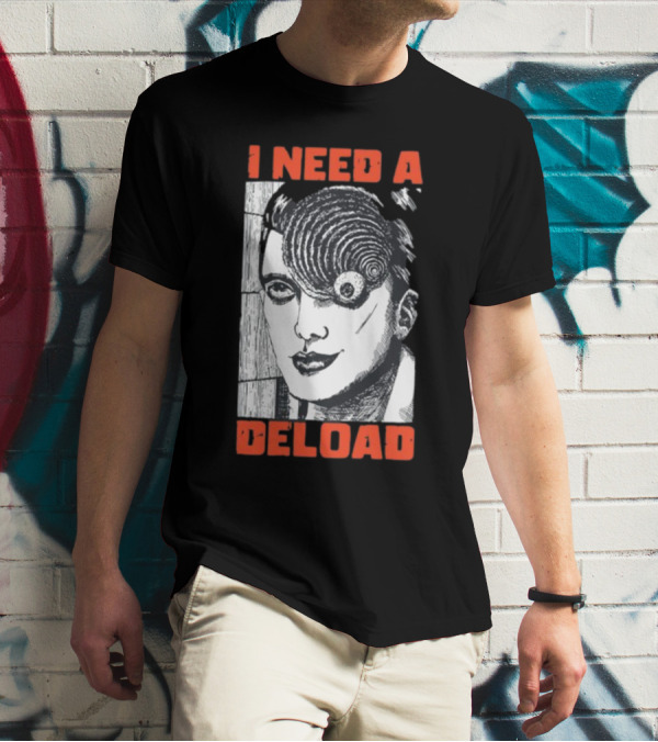 I Need A Deload Spiral Horror Comic T-Shirt