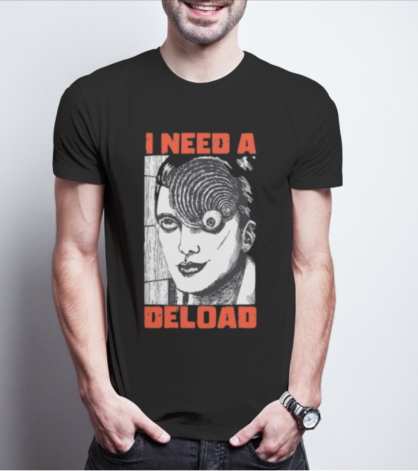 I Need A Deload Spiral Horror Comic T-Shirt