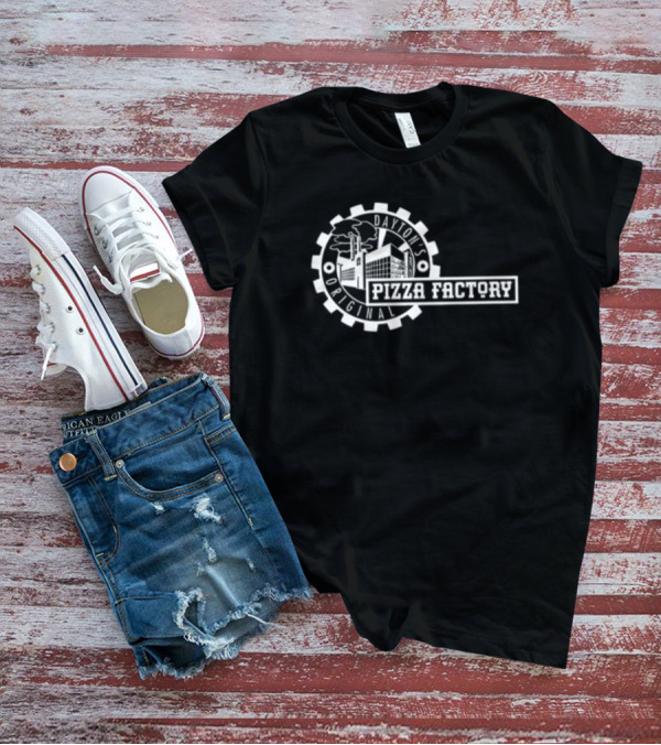 Dayton's Original Pizza Factory Industrial Icon Gear T-Shirt