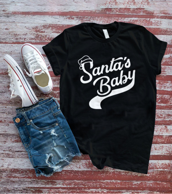 Santa's Baby Santa Hat Holiday Fun T-Shirt