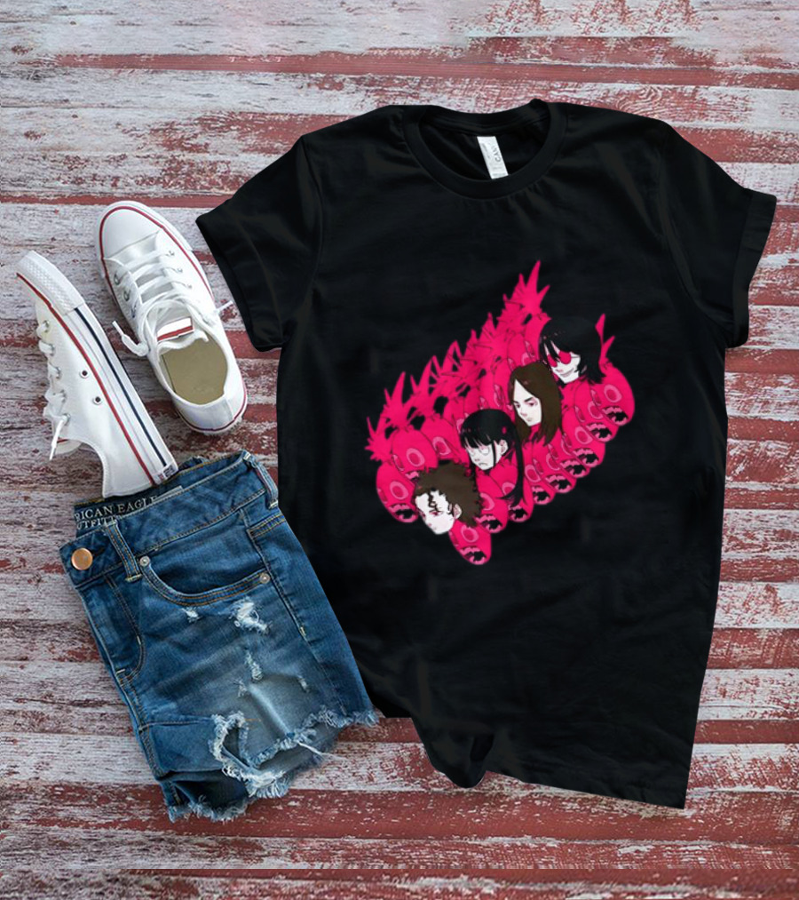 Concert Exclusive Jun Inagawa Pink Monster Characters T-Shirt