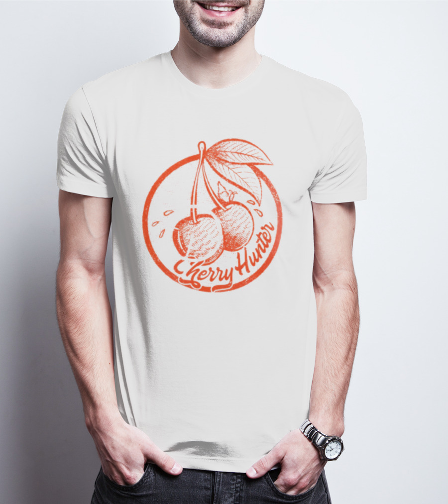 Cherry Hunter Vintage Retro Design Cherries T-Shirt