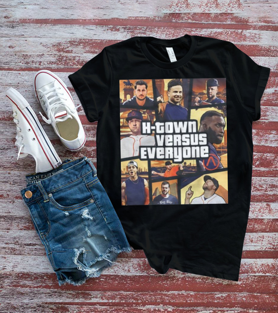 H-Town Versus Everyone Houston Sports Icons Collage T-Shirt