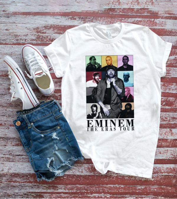 Eminem The Eras Tour Music Concert Collage T-Shirt
