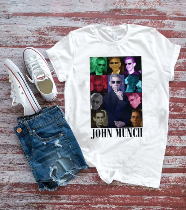 John Munch Multicolor Photo Collage T-Shirt