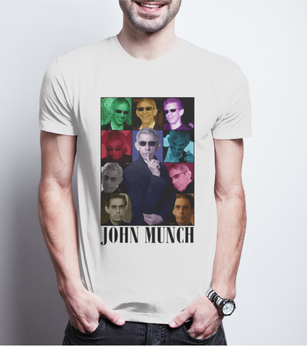 John Munch Multicolor Photo Collage T-Shirt