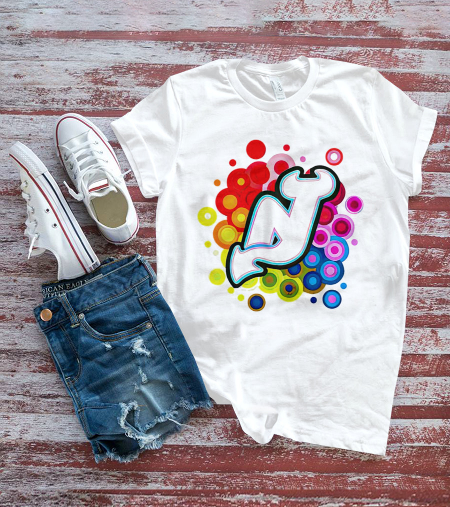 New Jersey Devils Rainbow T-Shirt