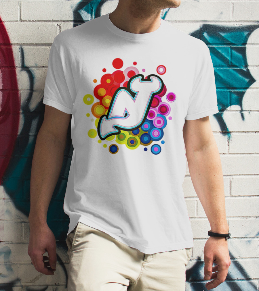 New Jersey Devils Rainbow T-Shirt