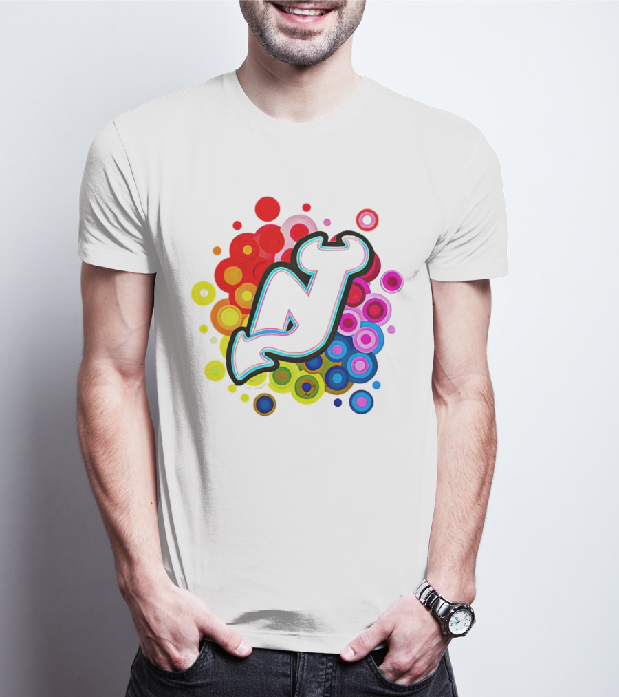 New Jersey Devils Rainbow T-Shirt