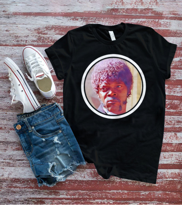 Jules Winnfield Iconic Look Pulp Fiction Samuel L Jackson Photo T-Shirt